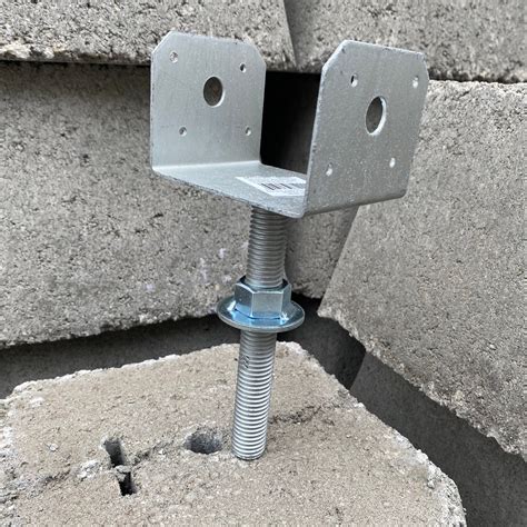 diy concrete pier metal brackets|adjustable pier support bracket.